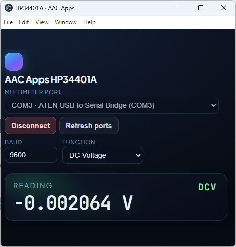 Digital Multimeter screenshot